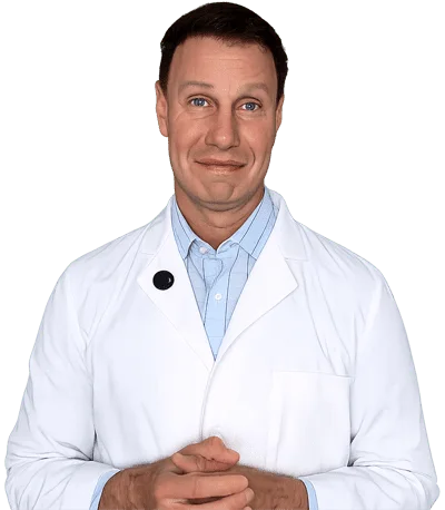 Doctor in a white coat